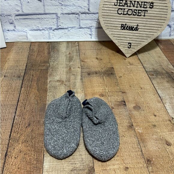 BOMBAS Gripper Slipper 
 Knit in gray women’s Small 7-9.5 - Picture 2 of 9